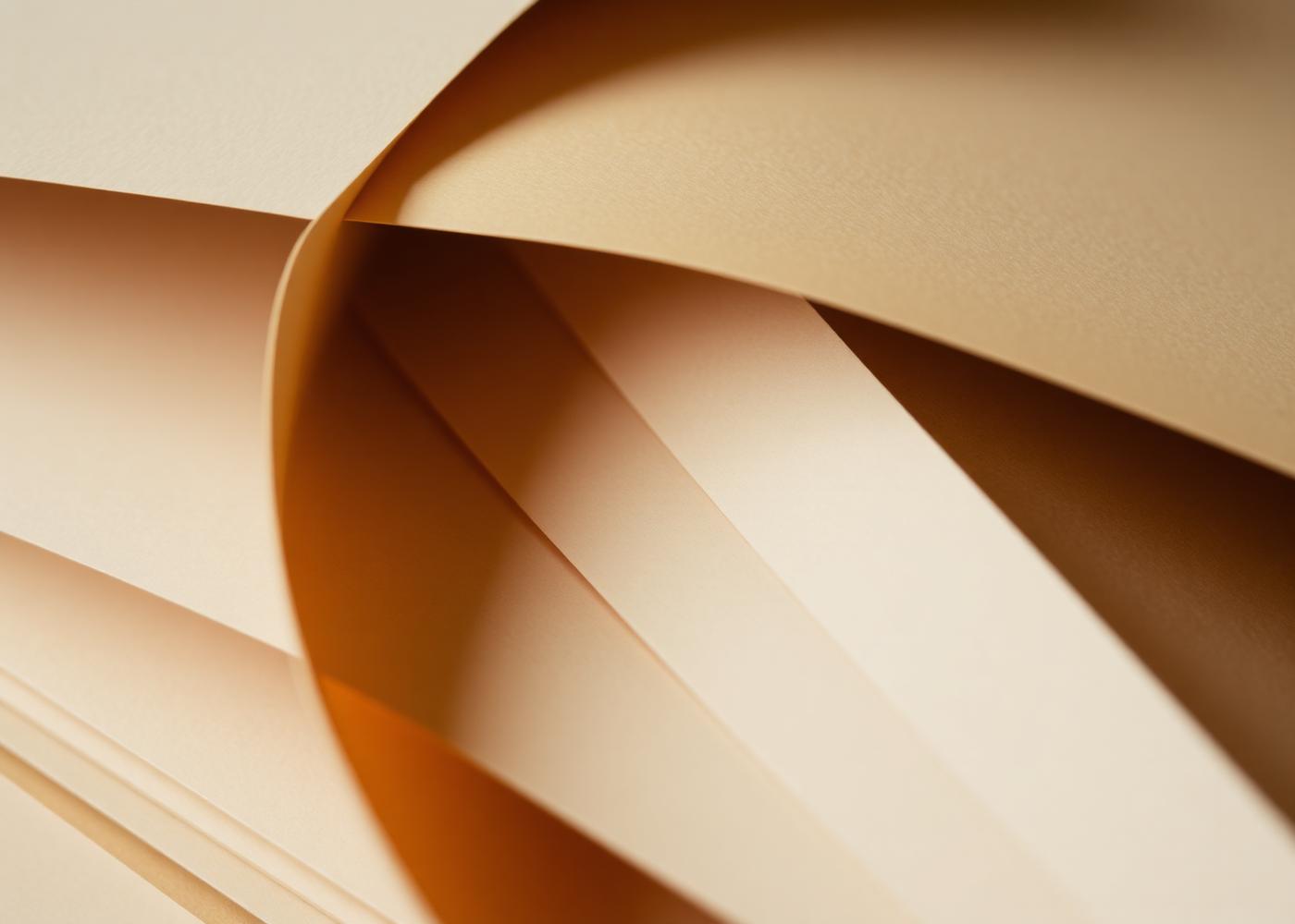 Abstract macro study of layered document pages